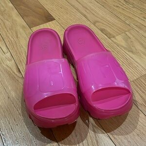 UGG Jella Pink Slide Sandal Size 7
